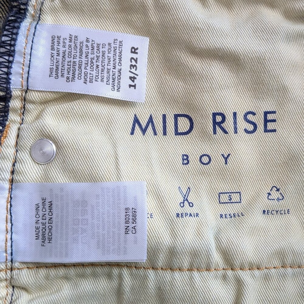 Lucky Brand Mid Rise Boy Jeans - Picture 4 of 7